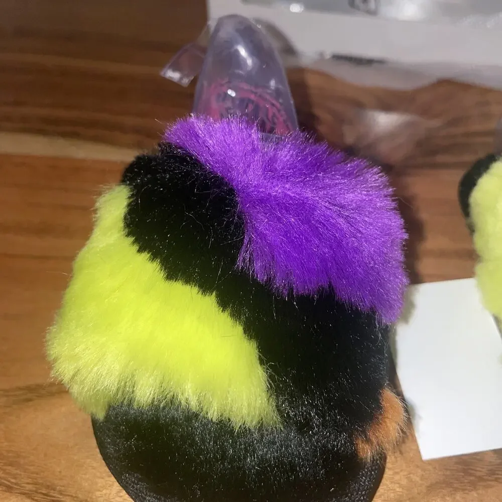 Girl's Slippers UGG Kids Fluff Yeah Party Spots 2/3 6-12 Month (Infant)